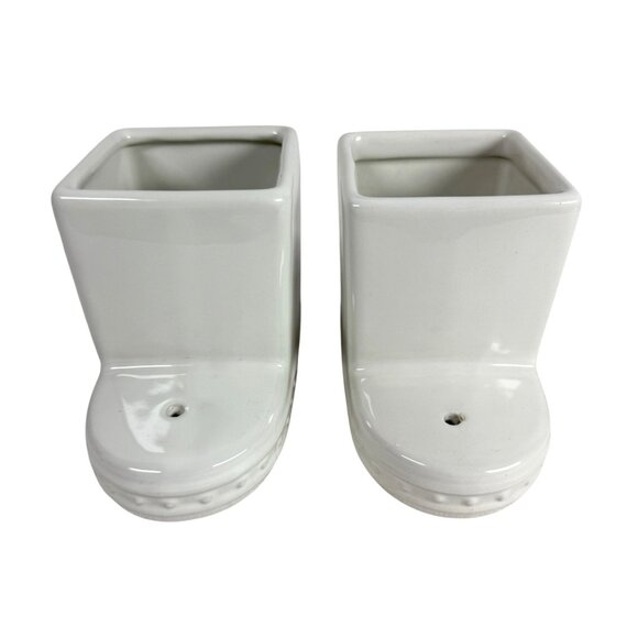 Nora Fleming Pearl Dot Square Cutie Container Stoneware Retired CC01 Lot Of 2 - Picture 1 of 10